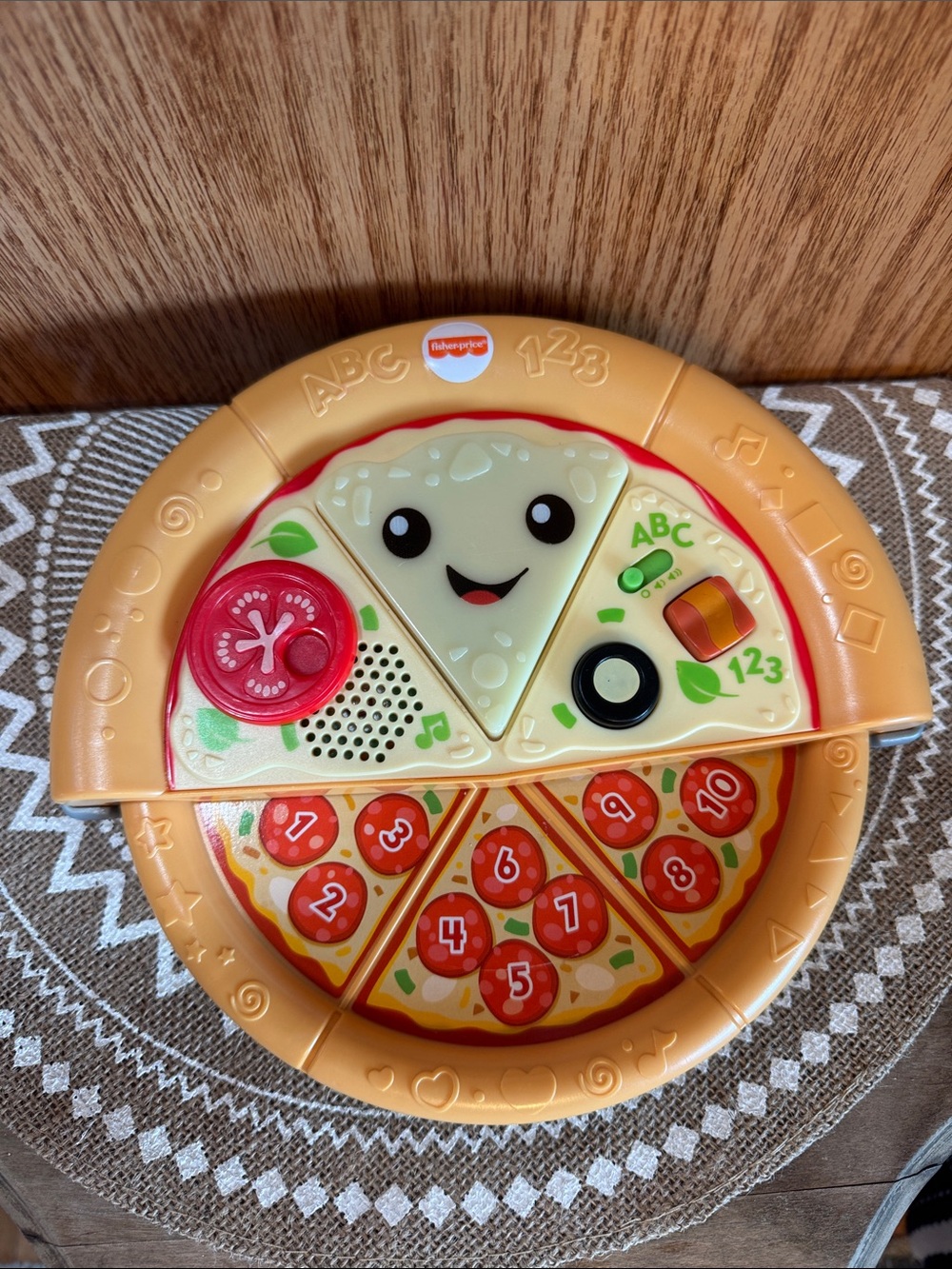 Fisher-Price 6-36mos Learn & Play Pizza Toy - takes batteries